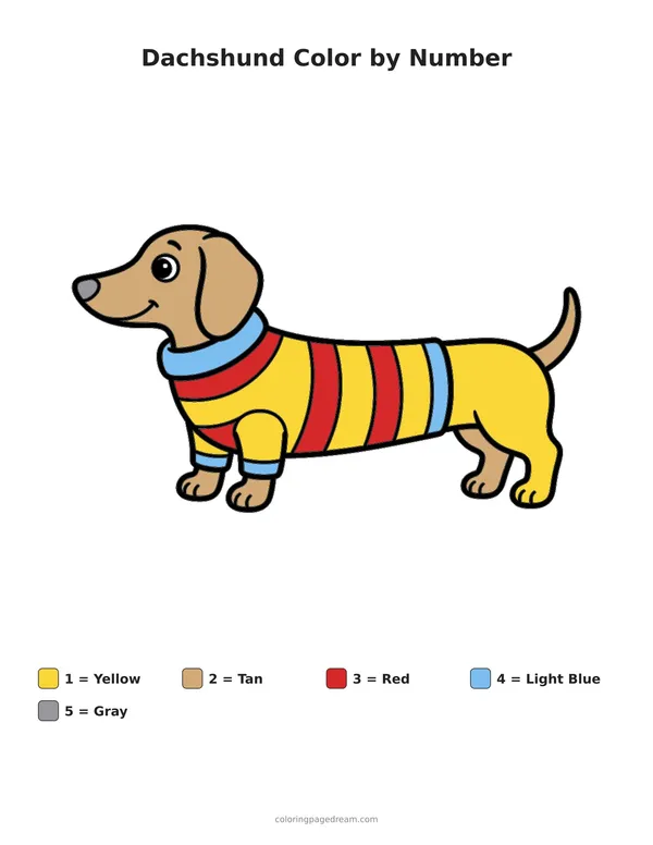 Animal color by number pages