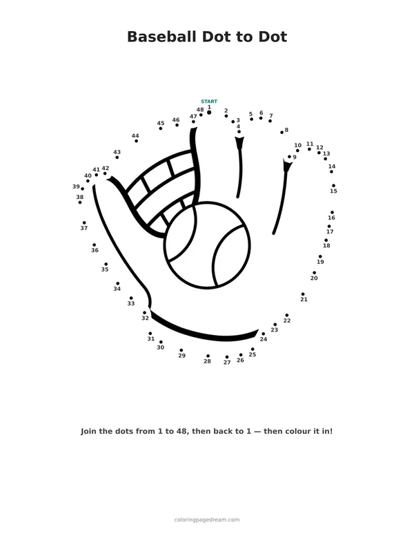 Sports dot to dot pages