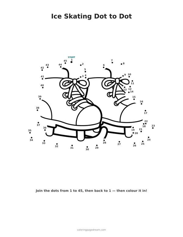 Winter dot to dot pages