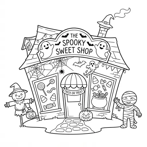 Haunted House Coloring Pages coloring pages