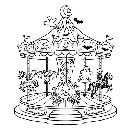 Halloween Coloring Pages for Adults coloring pages
