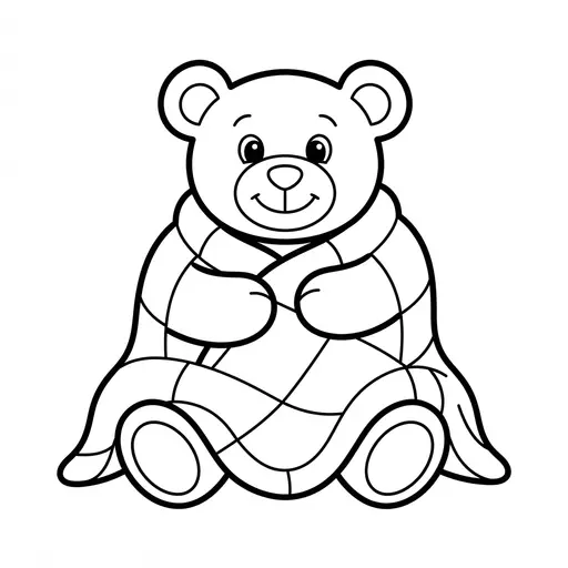Easy Quilt Coloring Page — Wrapped in a Quilt